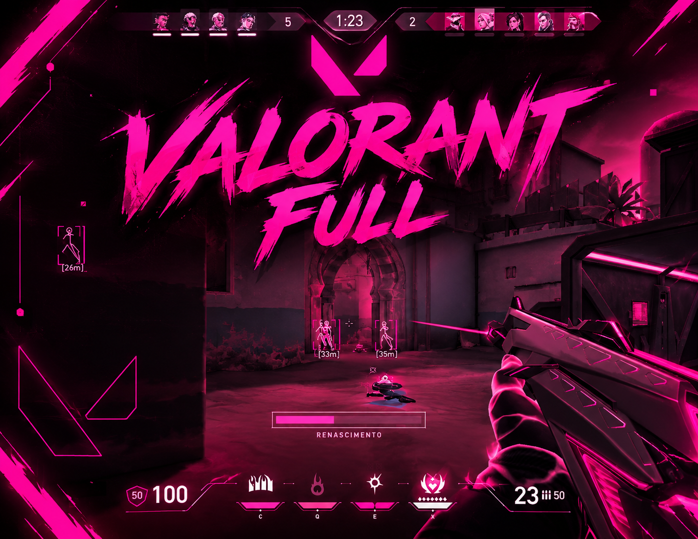 Valorant Full — ESP + Aimbot indetectável