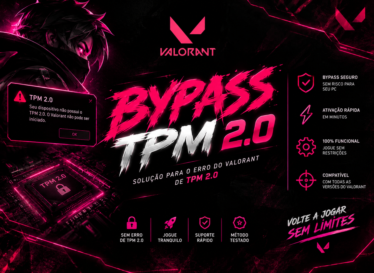 Bypass TPM 2.0 para Valorant
